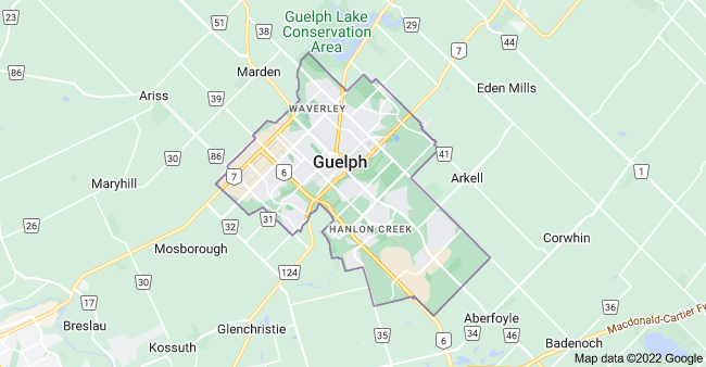 Guelph Ontario Map